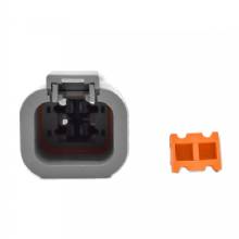 BLUEWATER 4 POSITION DTP MALE CONNECTOR W and WEDGE LOCK