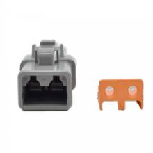 BLUEWATER 2 POSITION DTP FEMALE CONNECTOR W and WEDGE LOCK