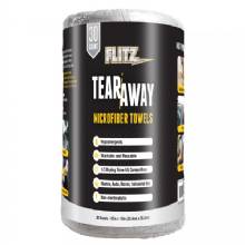 FLITZ 12 in x 12 in Tear%2DAway Microfiber Towels %2D Grey 30%2DPack