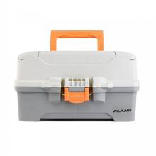 PLANO Two%2DTray Tackle Box %2D Light Grey and Dark Grey