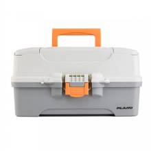 PLANO Three%2DTray Tackle Box %2D Light Grey and Dark Grey