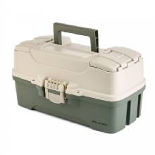 PLANO Three%2DTray Tackle Box %2D Green and Tan