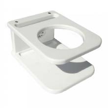DEEP BLUE MARINE Side Mount Single Drink Holder %2D Suction Cup Mount %2D White
