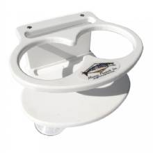 DEEP BLUE MARINE Double Slim Can Drink Holder and Cell Phone %2D White