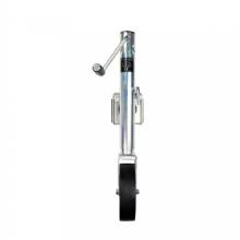 POWERWINCH Utility Series Jack %2D 1500lb Weld%2DOn Single Wheel Zinc