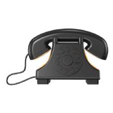 PRIORITY PRODUCTS RETRO TLPHN SLP SPKR BLK