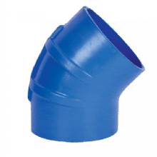 TRIDENT MARINE 5 in ID 45 Degree Blue Silicon Wet Exhaust Elbow