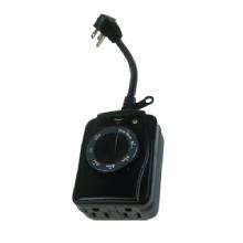 PRIME 2%2DOutlet Grounded Outdoor Countdown Timer with Photosensor