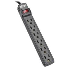 TRIPP LITE Power It%21 Power Strip 6 Outlets 6%2DFt Cord Black 