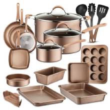 NUTRICHEF 20%2DPiece Kitchenware Pots and Pans Set