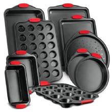 NUTRICHEF 10%2DPiece Non%2DStick Kitchen Oven Baking Pans