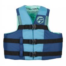 FULL THROTTLE Nylon Life Jacket %2D Youth %2D Blue and Black