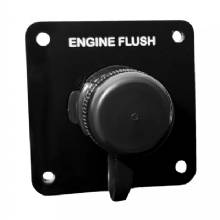 FLUSHMASTER Vertical Single Outlet Flush Port Reroute %2D Black Acrylic %2D 1 and 2 in Barb