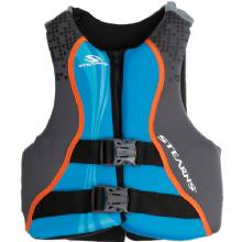 STEARNS Youth Hydroprene Life Vest %2D Type III %2D Blue and Grey %2D 50%2D90lbs