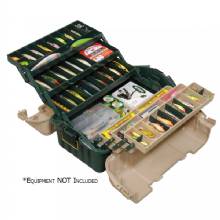 PLANO Hip Roof Tackle Box w and 6%2DTrays %2D Green and Sandstone