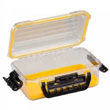 PLANO Waterproof Polycarbonate Storage Box %2D 3600 Size %2D Yellow and Clear