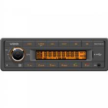 VDO 12V Radio w and FM RDS Tuner MP3 and WMA and USB and Bluetooth %2D Orange Illumination
