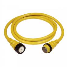 MARINCO PowerCord Plus Cordset %2D 50AMP %2D 125 and 250V %2D 75 ft %2D Yellow