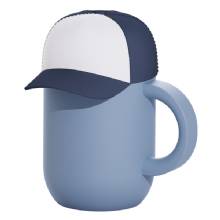 ASOBU 13%2DOz Happy Hat Insulated Mug Blue