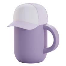 ASOBU 13%2DOz Happy Hat Insulated Mug Purple and Pink