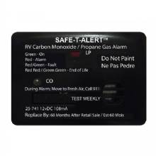 SAFE%2DT%2DALERT 25 Series Surface Mount Dual Carbon Monoxide and Propane Alarm %2D 12V Hardwire %2D Black
