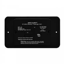SAFE%2DT%2DALERT 25 Series Flush Mount Dual Carbon Monoxide and Propane Alarm w and Trim Ring %2D Black %2D 12V Hard Wire