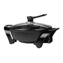 BRENTWOOD APPLIANCES 6%2DQt 1 600%2DWatt Electric Nonstick Shabu Shabu Hot Pot with Divider