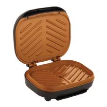 BRENTWOOD APPLIANCES 2%2DServing Nonstick 750%2DWatt Indoor Electric Copper Grill and Panini Press