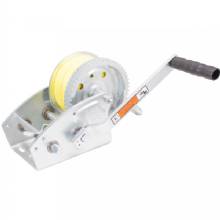 LOAD RITE Two%2DSpeed Trailer Winch %2D 3200lbs %2D 25 ft Yellow Heavy Duty Strap