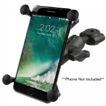 RAM Mount Torque 3 and 8 inch %2D 5 and 8 inch Diameter Mini Rail Base with 1 inch Ball Short Arm and X%2DGrip for Larger Phones
