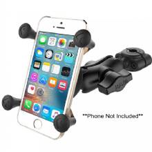 RAM Mount Torque 3 and 8 inch %2D 5 and 8 inch Diameter Mini Rail Base with 1 inch Ball Short Arm and X%2DGrip for Phones
