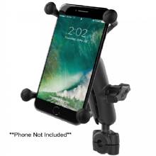 RAM Mount Torque 3 and 8 inch %2D 5 and 8 inch Diameter Mini Rail Base with 1 inch Ball Medium Arm and X%2DGrip for Larger Phones