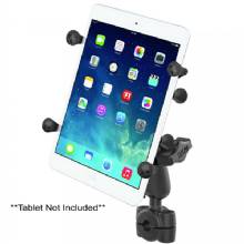 RAM Mount Torque 3 and 8 inch %2D 5 and 8 inch Diameter Mini Rail Base with 1 inch Ball Medium Arm and X%2DGrip for 7%2D8 inch Tablets