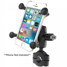 RAM Mount Torque 3 and 4 inch %2D 1 inch Diameter Handlebar and Rail Base with 1 inch Ball Short Arm and X%2DGrip for Phones