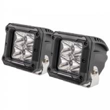 HEISE 4 LED Cube Light w and Harness %2D Spot Beam%2D 3 inch %2D 2 Pack