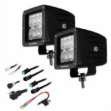 HEISE 6 LED Cube Light %2D Flood Beam %2D 3 inch %2D 2 Pack