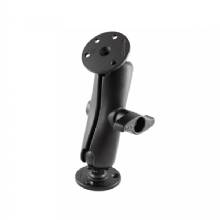 RAM Mount D Size 225 inch Ball Mount w and 2 %2D 368 inch Round Plate and Medium Length Double Socket Arm
