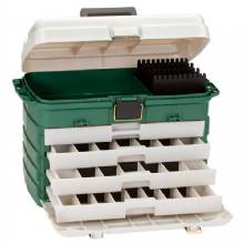 PLANO 4%2DDrawer Tackle Box %2D Green Metallic and Silver