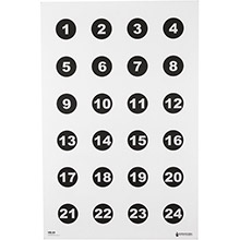 ACTION TARGETS ACTION TGT 24 3 in NMBR CIRCLES 100PK