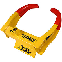 TRIMAX TCL65 Deluxe Universal Wheel Chock Lock%2DYellow and Red
