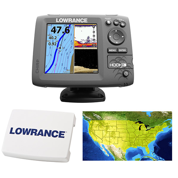 Hook-5 with Transduc by LOWRANCE