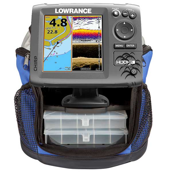 Lowrance Elite-3x All-Season Fishfinder Pack with Skimmer